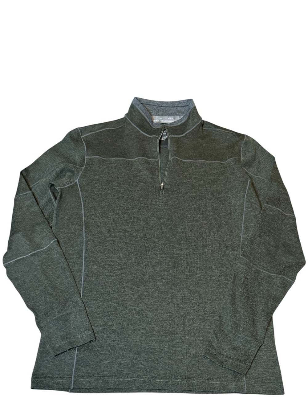 Kuhl Men's Half-Zip Pullover Sweater in Dark Green Heather Size Medium